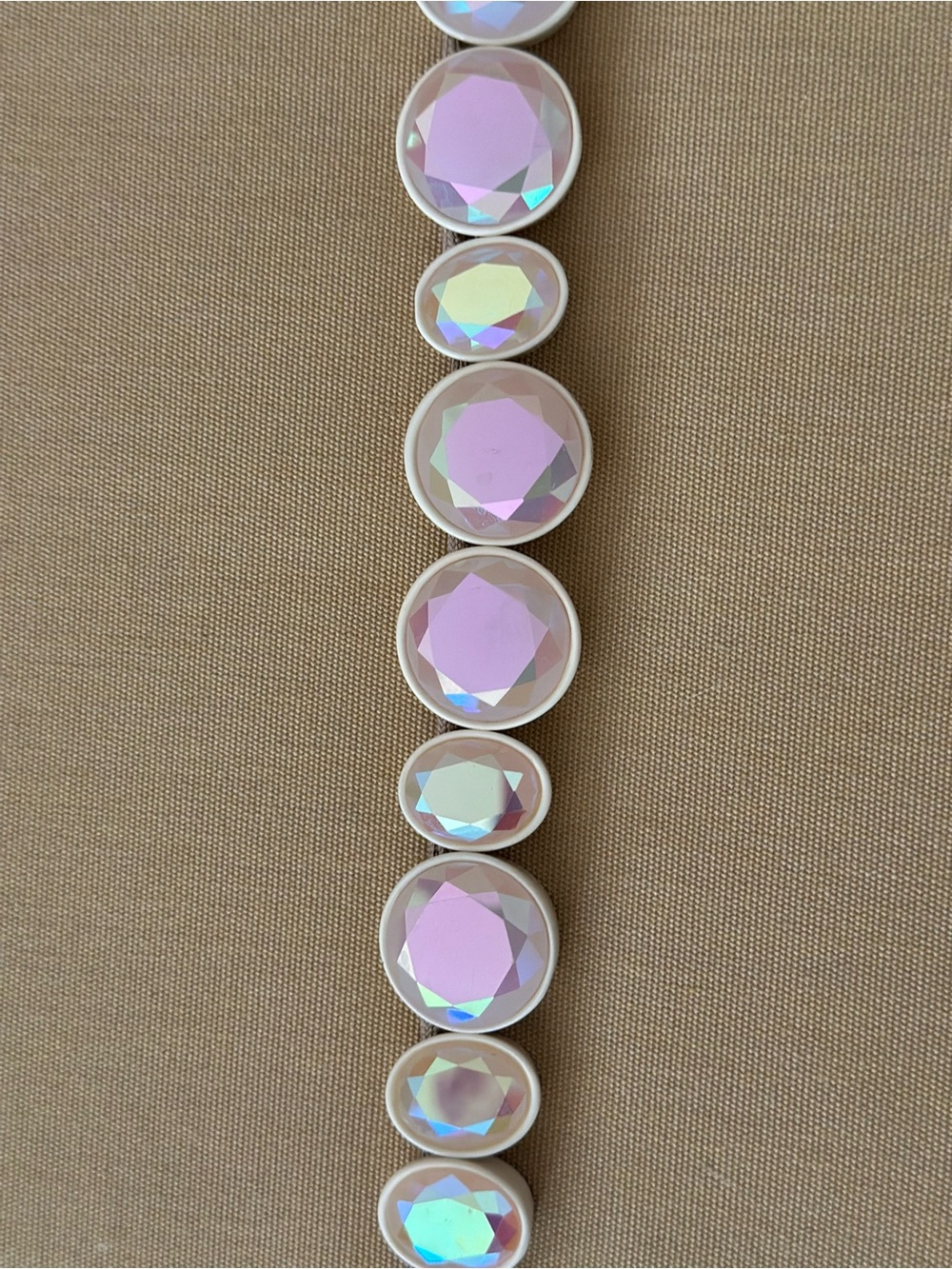 J.CREW Maximalist Brûlée Rare Vtg Cream Enamel Necklace Crystalline Spherical - Picture 8 of 15